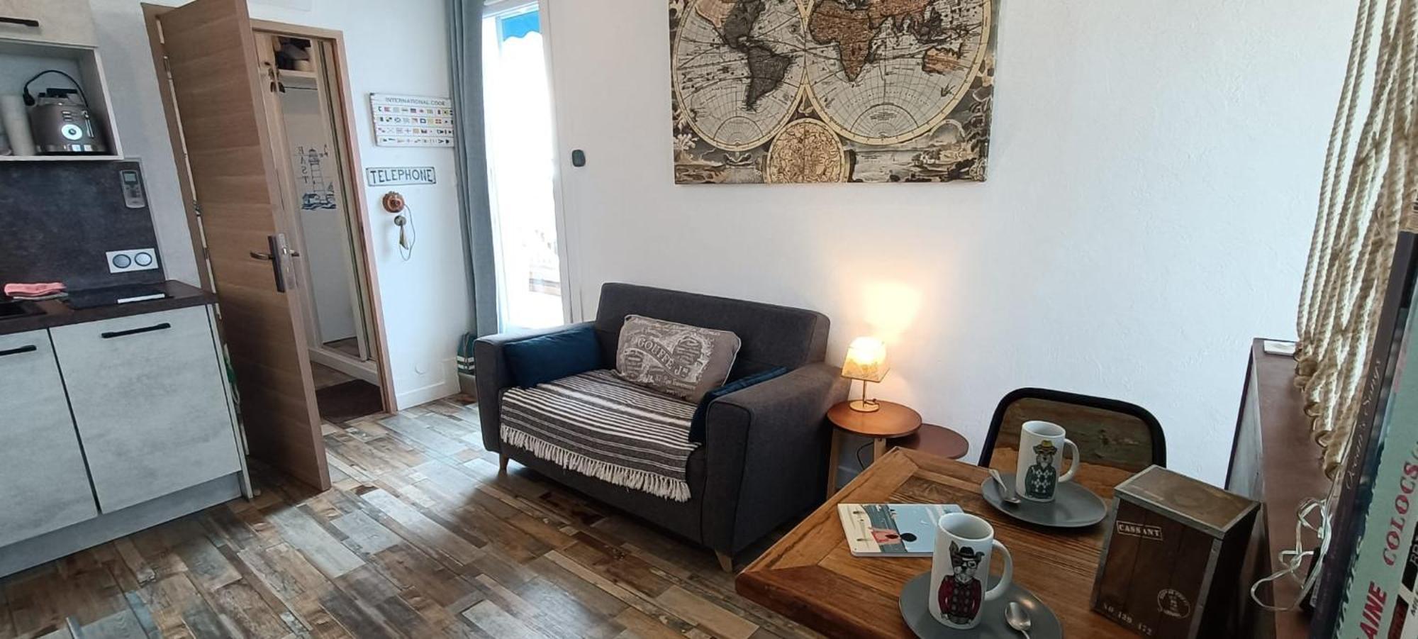 Le Semaphore - Studio Climatise, Grande Terrasse Vue Mer - Parking, Wifi Λα Γκραντ-Μοτ Εξωτερικό φωτογραφία